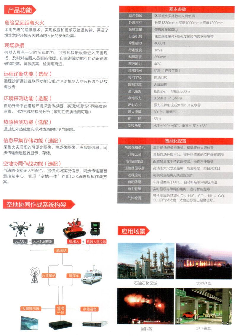 消防滅火機器人